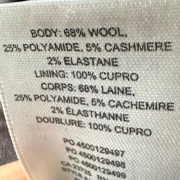 Wilfred by Aritzia Wool and Cashmere blend wrap shirt plaid mini size 0 - Picture 13 of 14